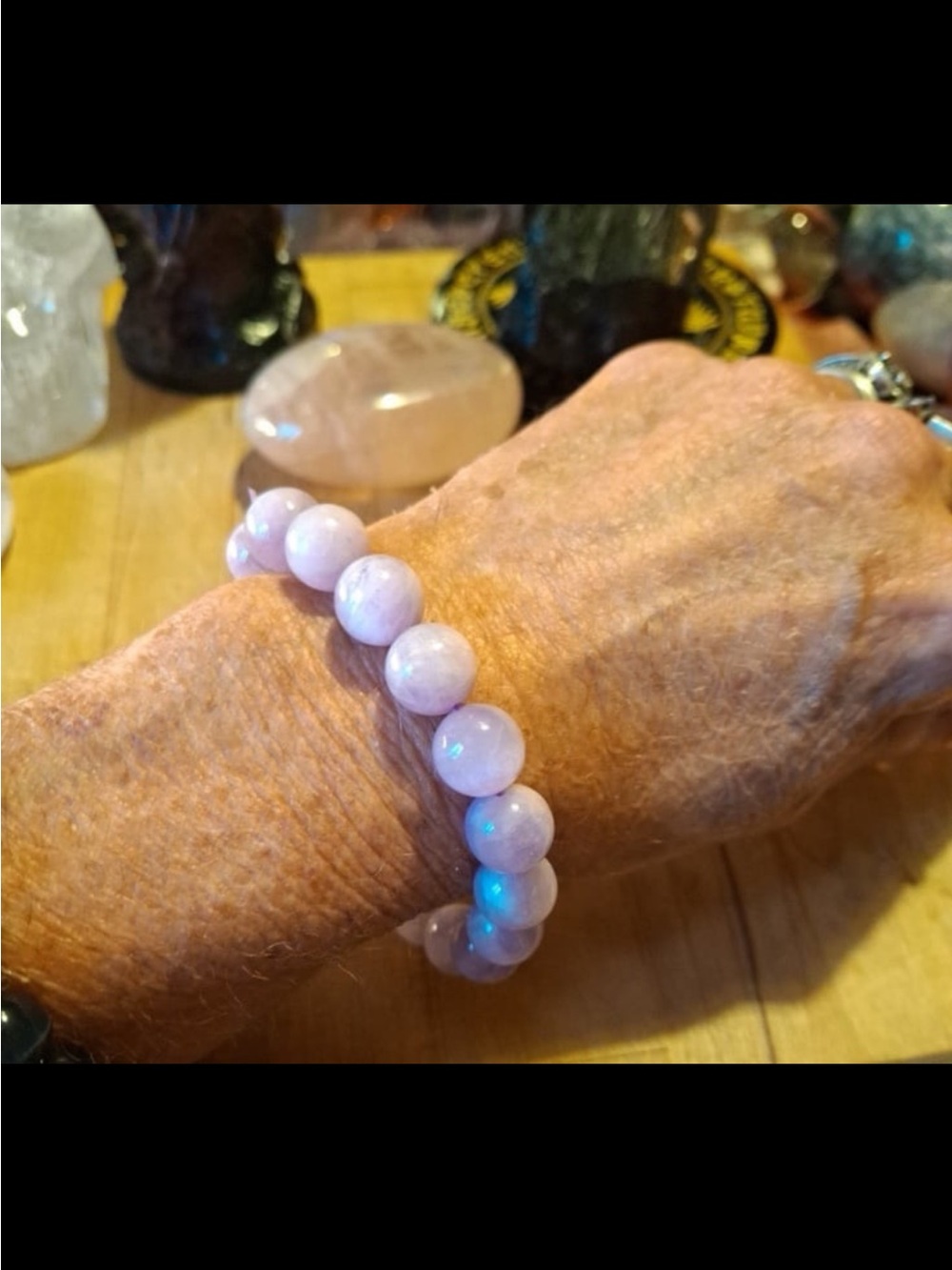 Lavender Kunzite Beaded Stretch Bracelet - Women Jewelry